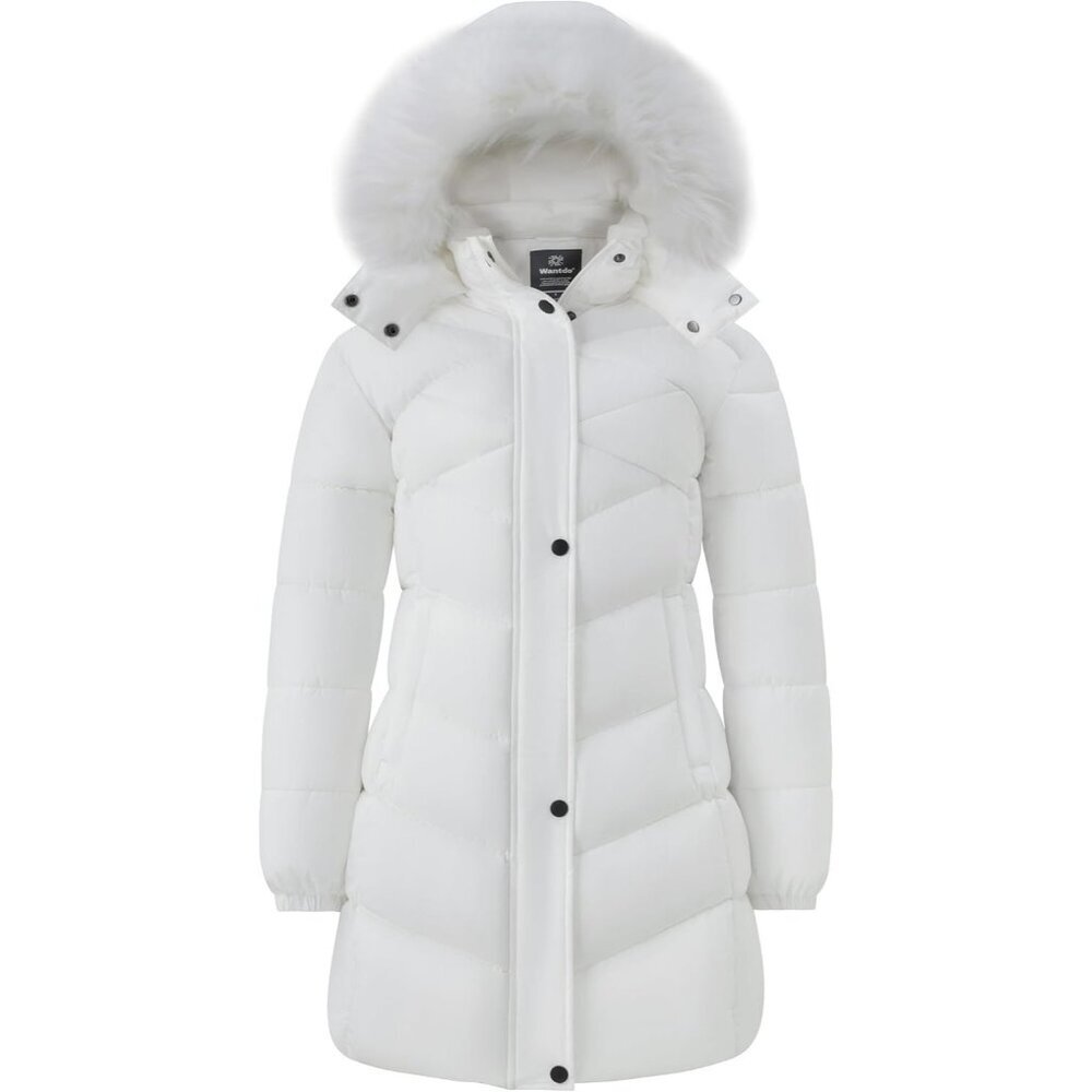 Women's Wine Fashionable Waterproof Quilted Puffer Jacket Coat Winter Warm